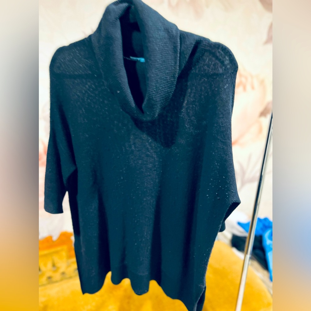 Antonio Melani, Black, Size Medium Cowl Neck Sweater